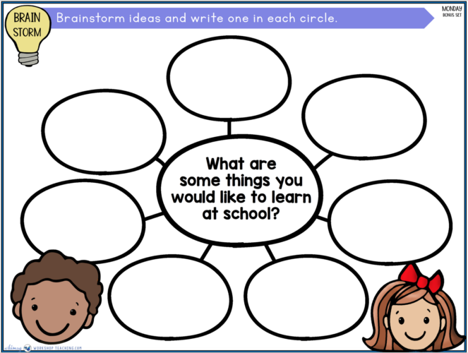 class brainstorm lessons for social skills