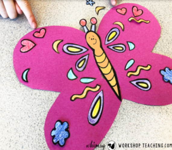 symmetry butterfly math crafts