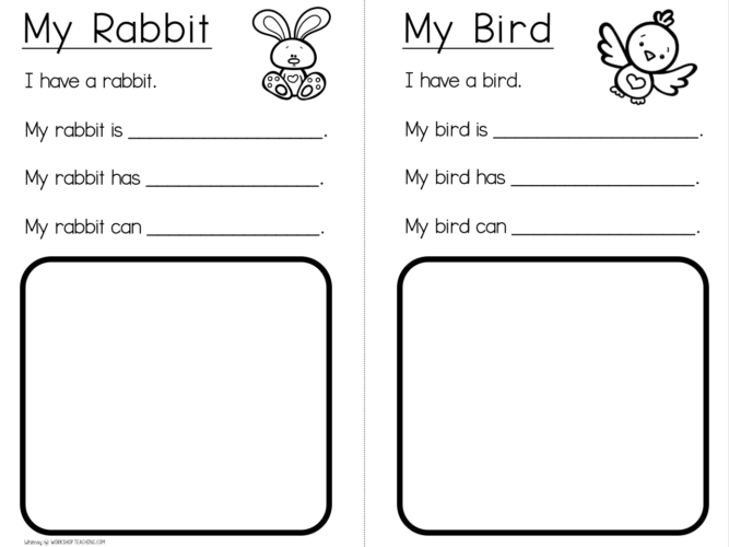 Simple sentence templates to support young writers