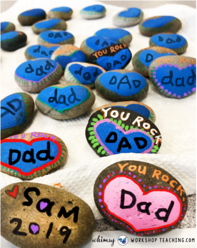 This Father's Day painted rock craft is both simple and inexpensive! Plus it's something Dad can keep forever. 