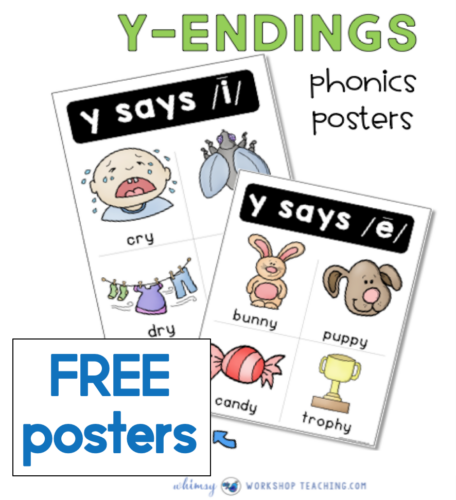 free Y-Ending Words posters