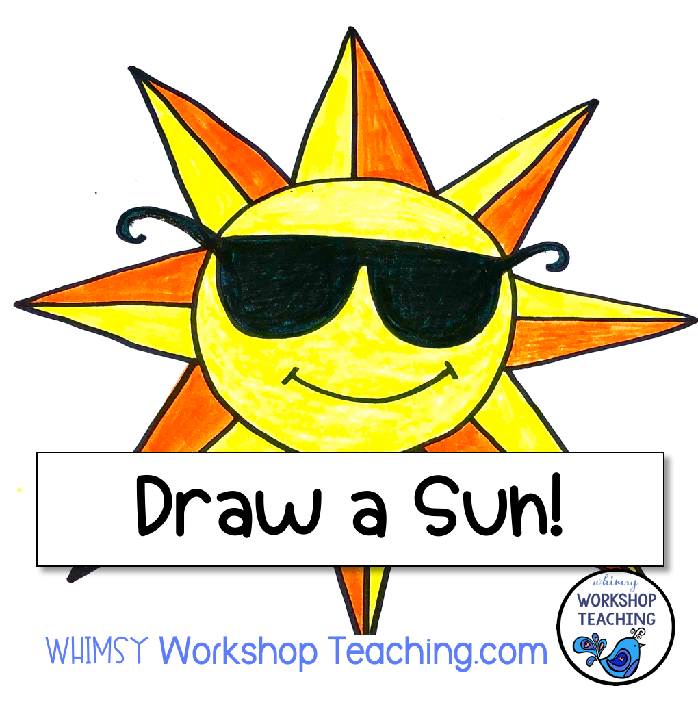 Sun in pencil colour sketch simple style Vector Image