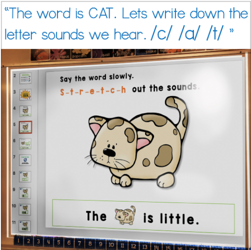 guided spelling CAT slide