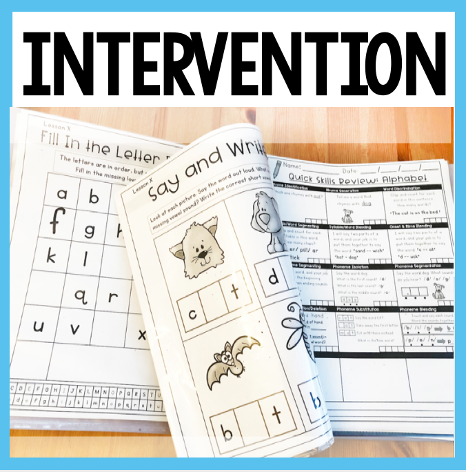 intervention math and reading Whimsy Teaching