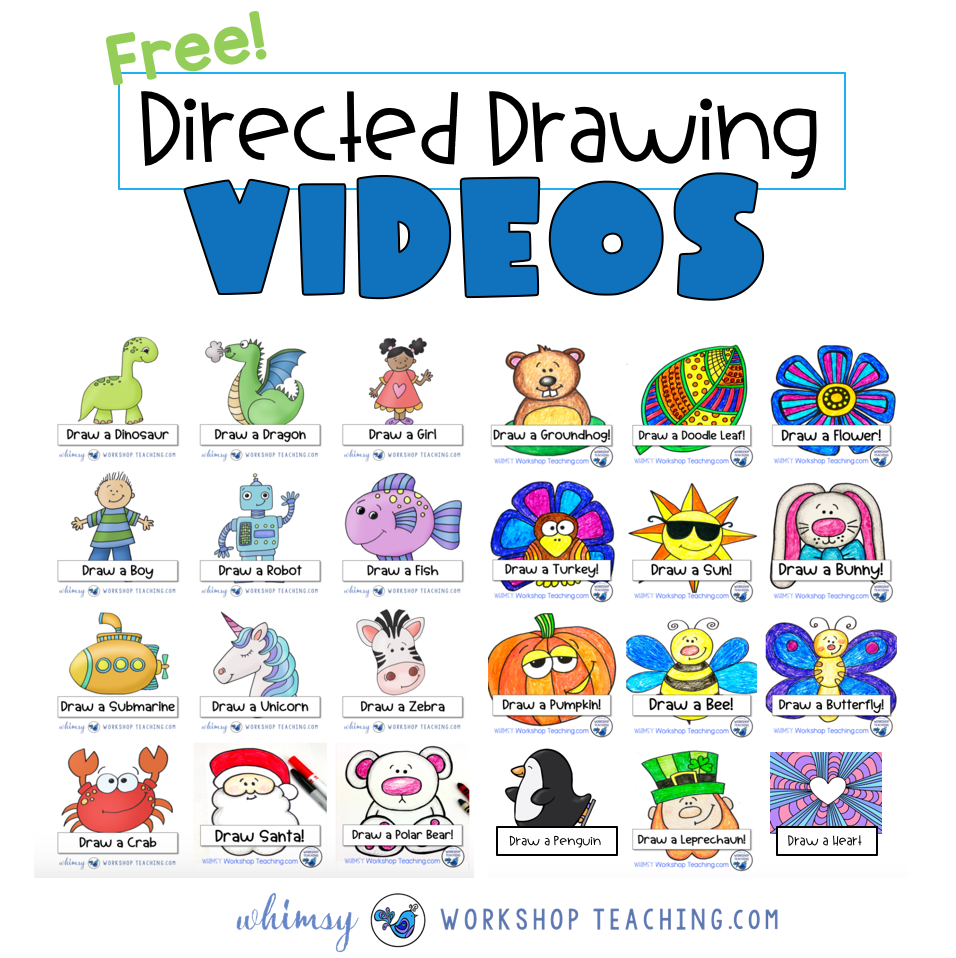 Directed Drawing Videos Whimsy Teaching