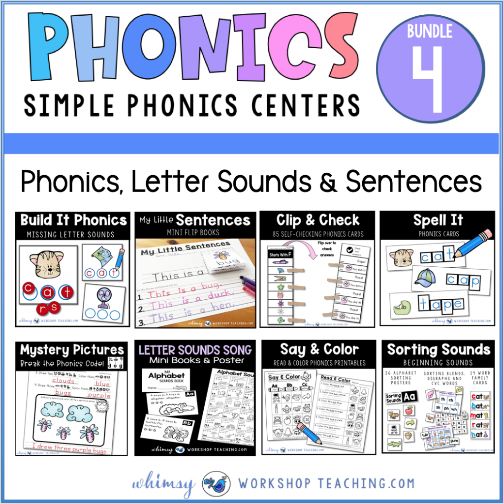 Teaching Reading with Phonics Centers - Whimsy Workshop Teaching