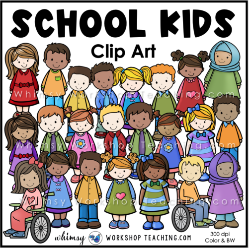 child at school clip art