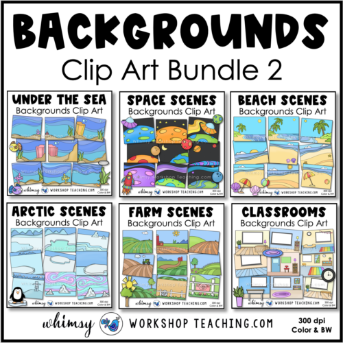 Simple Backgrounds clip art bundle 2