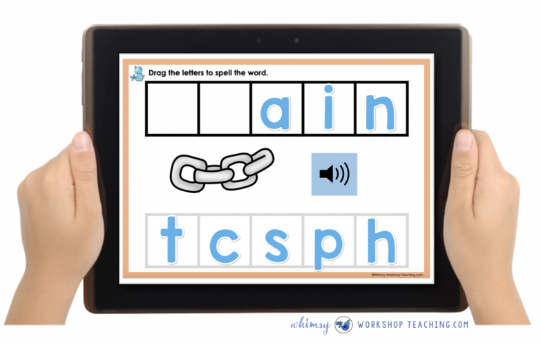 free boom learning interactive phonics word building game