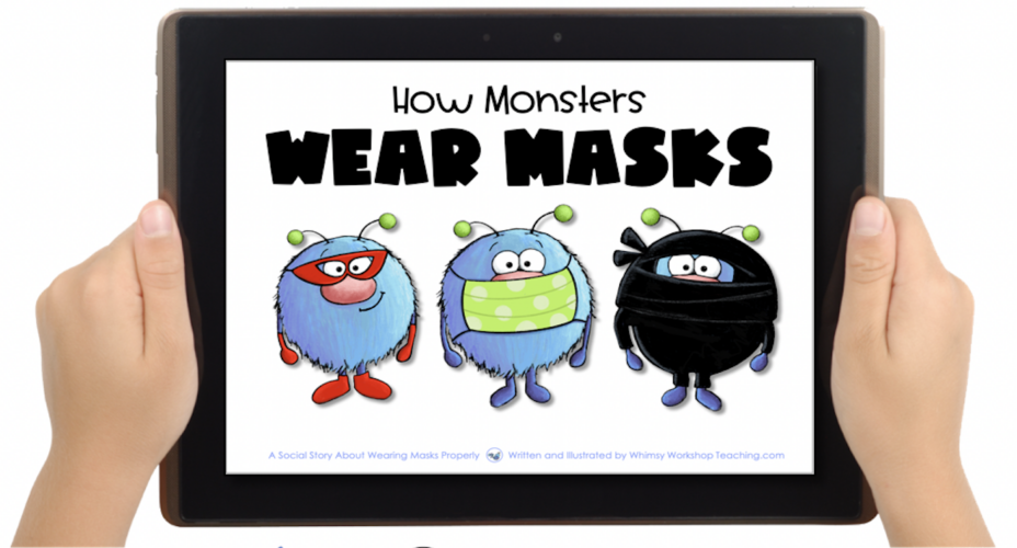 free social story about how to properly wear masks from boom learning interactive read aloud stories