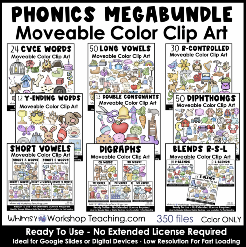 movable phonics clip art megabundle