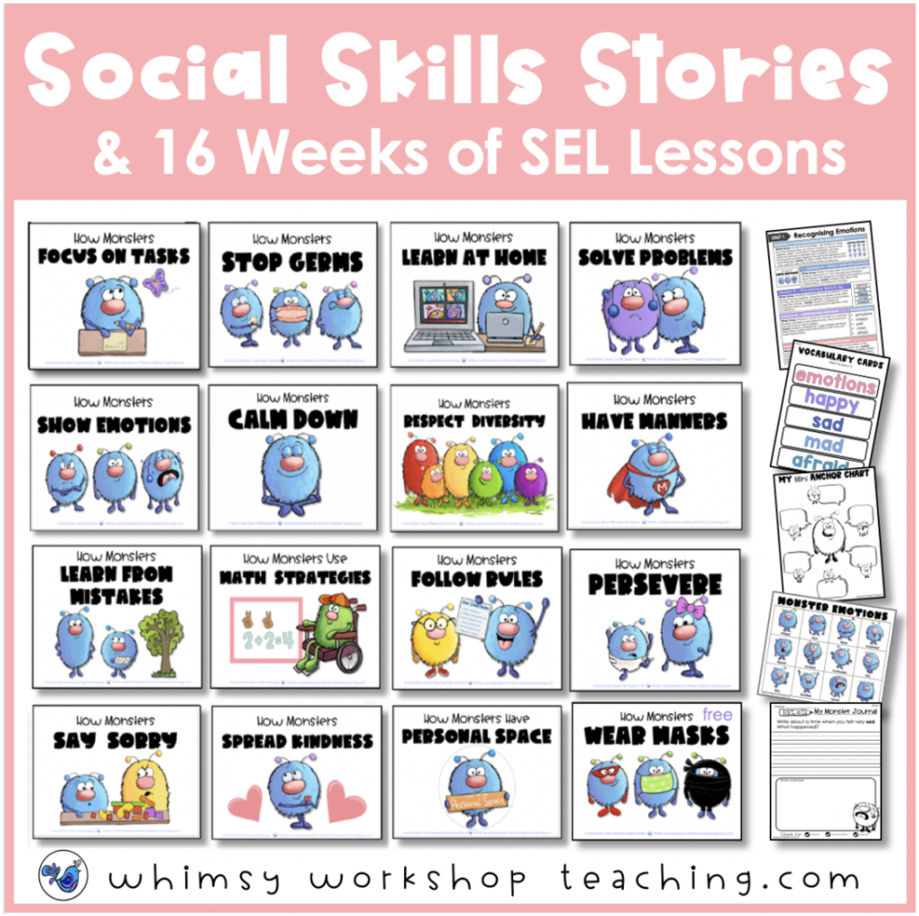 social skills monster books and lessons