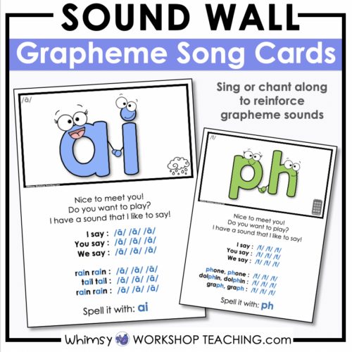 sound wall graphemes song collection