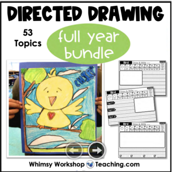 art-literacy-directed-drawing-activities-writing-prompts-kids-differentiated-fun-easy-first-grade