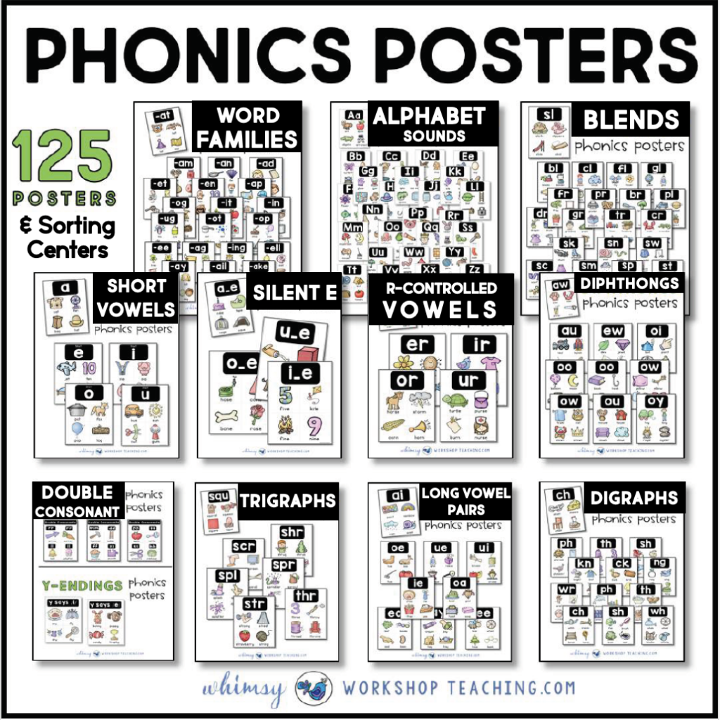 phonics posters and phonics centers