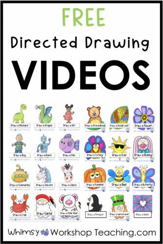 directed drawing videos list pin