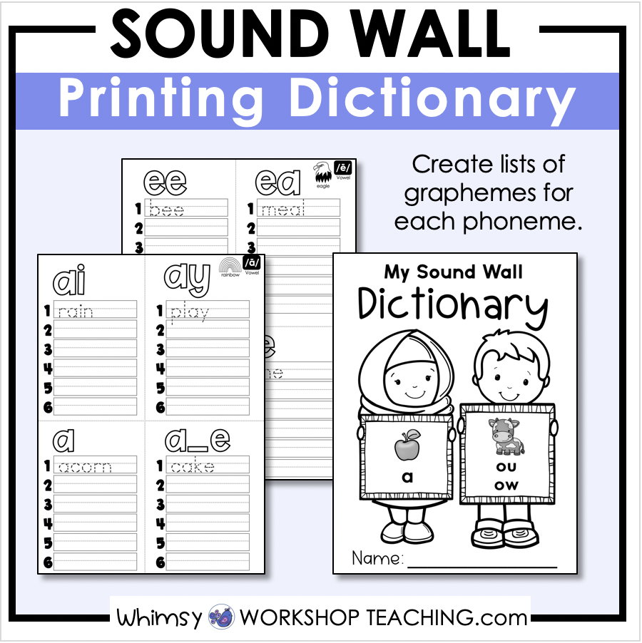 sound wall printing dictionary
