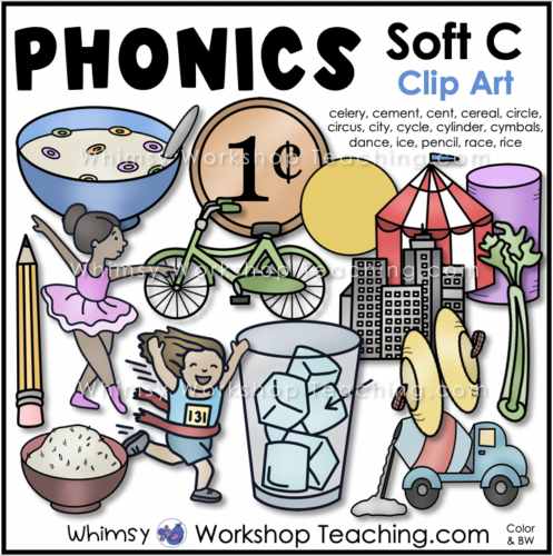 Phonics Clip Art soft c