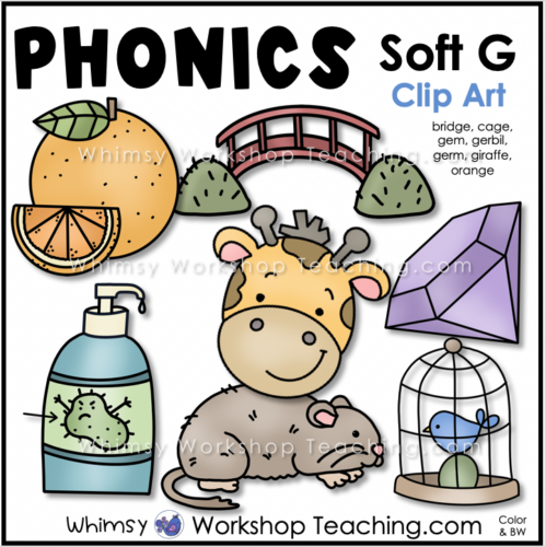 Phonics Clip Art soft g