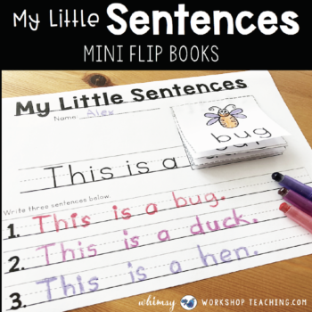 literacy-writing-sentence-building-worksheets-centers-flip-books-kids-easy-fun-activities-first-grade-kit-1
