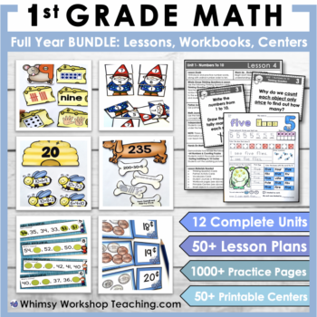 math-first-grade-bundle-worksheets-workbook-centers-curriculum-assessment-full-year-skills-strategies