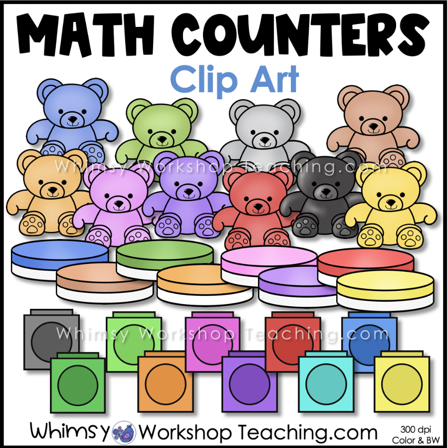 clip-art-clipart-black-white-color-images-math-counters - Whimsy