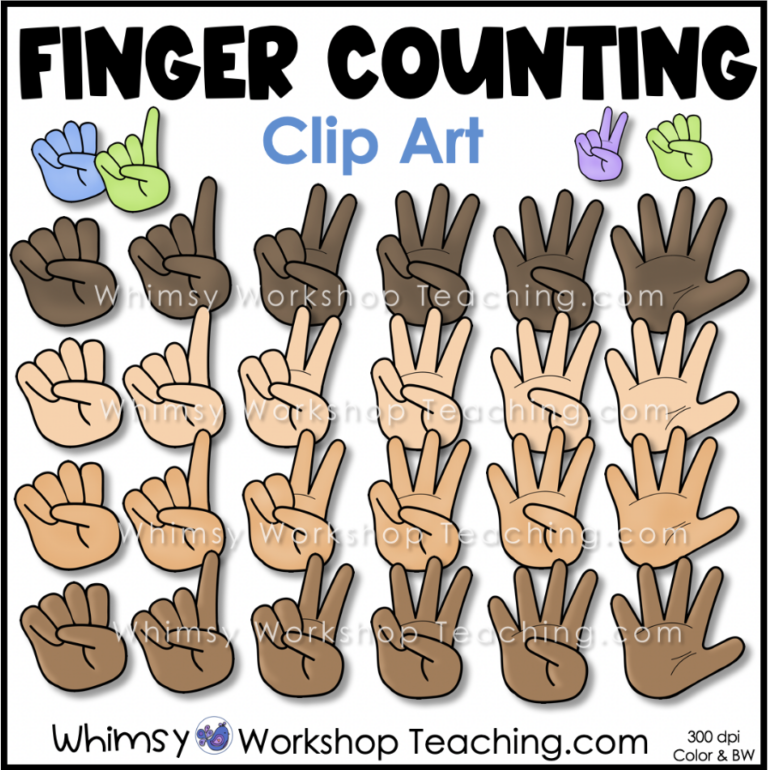 clip-art-clipart-black-white-color-images-math-finger-counting - Whimsy ...