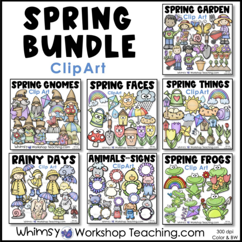 clip-art-clipart-black-white-color-images-seasonal-bundle-spring-garden-frogs-gnomes-signs-faces