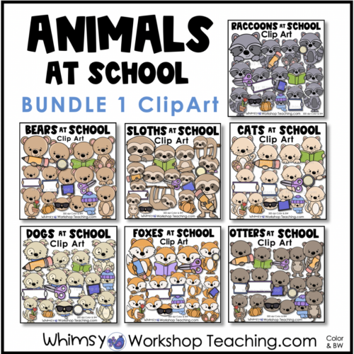 clip-art-clipart-images-color-black-white-animals-at-school-bundle-1