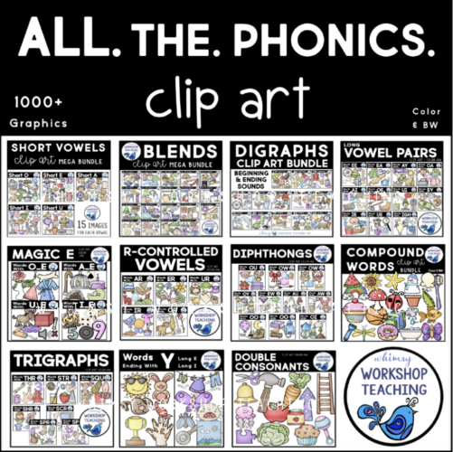 clip-art-clipart-images-color-black-white-phonics-bundle-short-long-vowels-blends-digraphs-magic-e-diphthongs-compound-trigraphs-consonants-y-endings