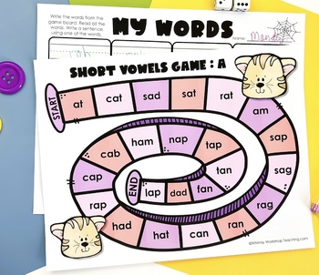 Game Boards for phonics skills