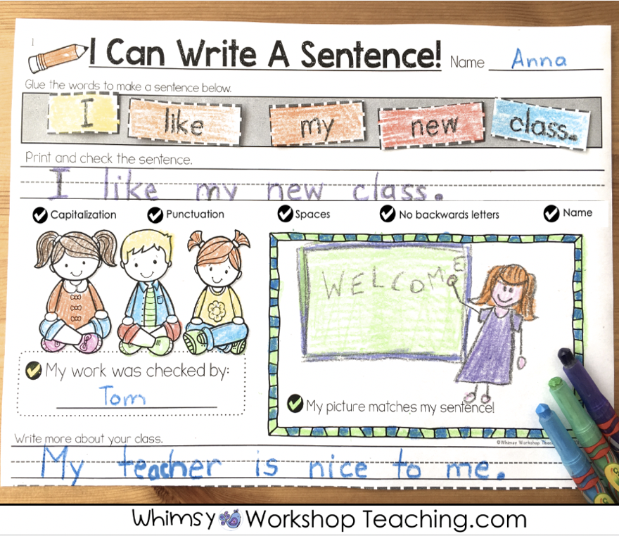 St. Patrick's Day Writing Template Sentence Building